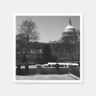 Vintag USA Washington Hauptstadt Street Serviette