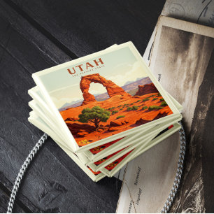 Vintag Utah Magnet