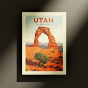 Vintag Utah Postkarte