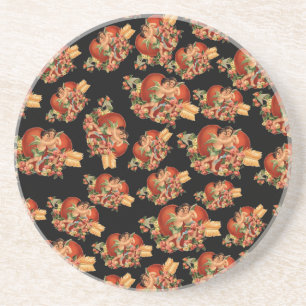 Vintag Valentine Cherubs Getränkeuntersetzer