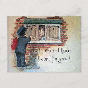 Vintag Valentine Feiertagspostkarte