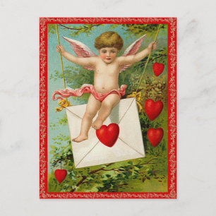 Vintag Valentine Postkarte