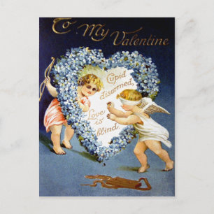 Vintag Valentine Postkarte