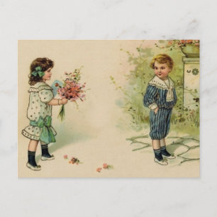 Vintag Valentine Postkarte
