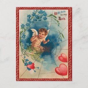 Vintag Valentine Postkarte