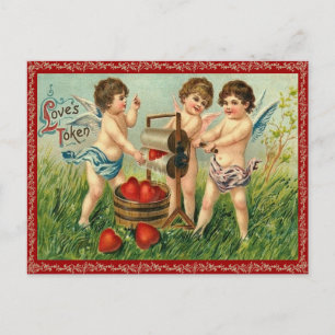 Vintag Valentine Postkarte