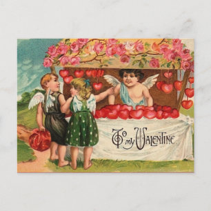 Vintag Valentine Postkarte