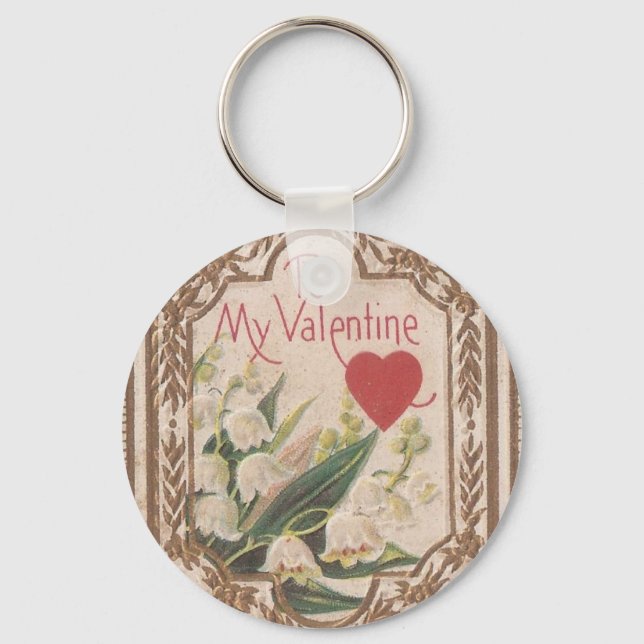 Vintag Valentine Schlüsselanhänger (Vorderseite)