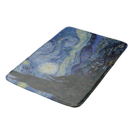 Vintag Van Gogh: Die Sternennacht Badematte