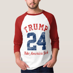 Vintag Varsity Pro Trump 45. Präsident T-Shirt