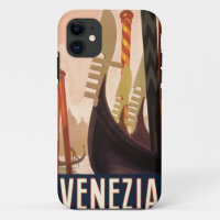 Vintag Venedig Italien Gondelfahrt