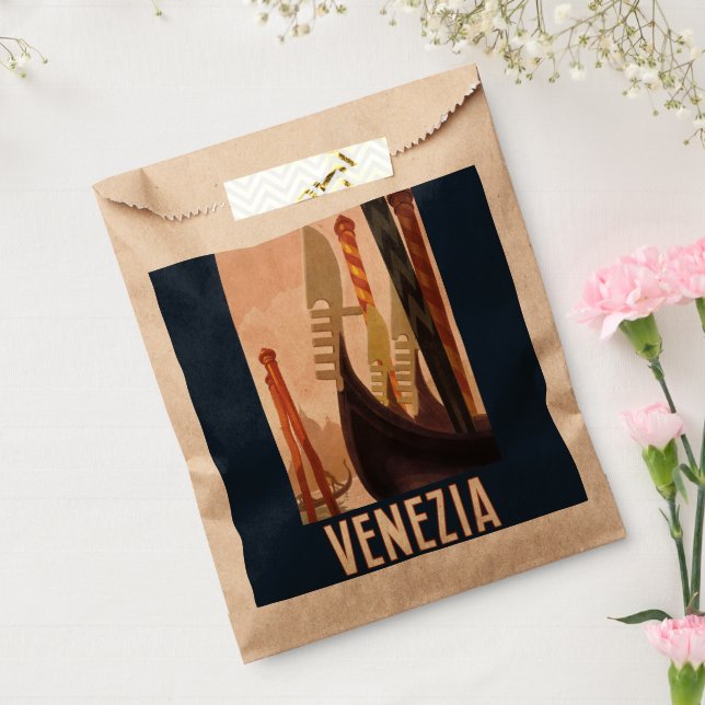 Vintag Venedig Italien Gondelfahrt Geschenktütchen (Versiegelt)