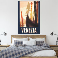 Vintag Venedig Italien Gondelfahrt
