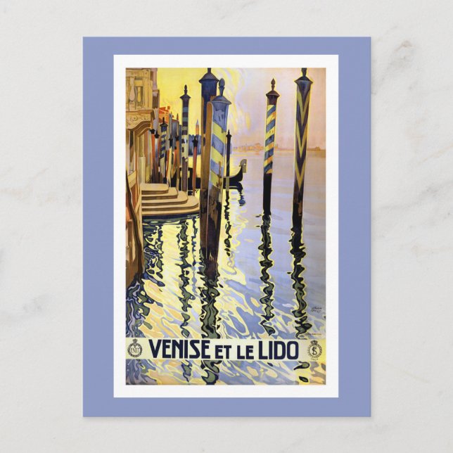 Vintag Venedig Italien Reisen Postkarte (Vorderseite)