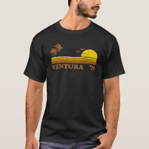 Vintag Ventura Beach California Retro Sunset Surf T-Shirt