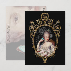 Vintag verändertes junger Marie-Antointte-Portrait Postkarte
