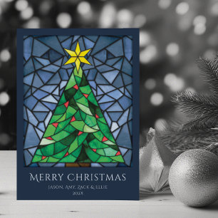 Vintag verketteter Glass Happy Holidays Feiertagskarte