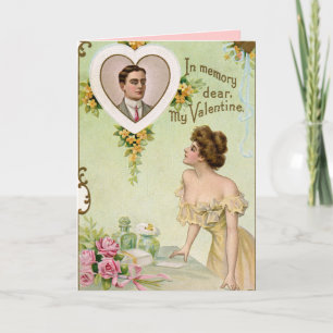 Vintag Vermisste Valentinkarte Feiertagskarte
