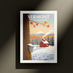 Vintag Vermont Postkarte