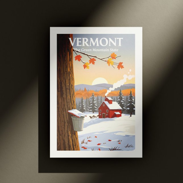 Vintag Vermont Postkarte (Von Creator hochgeladen)