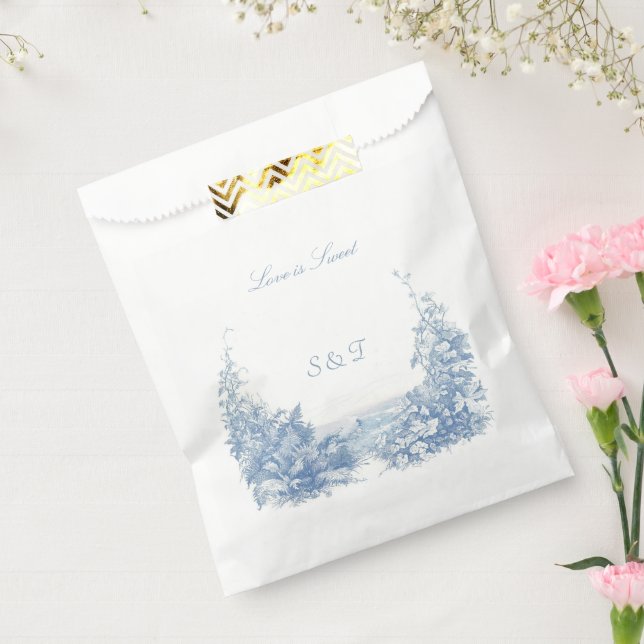 Vintag Verziert-blau-weiß Geschenktütchen (Versiegelt)