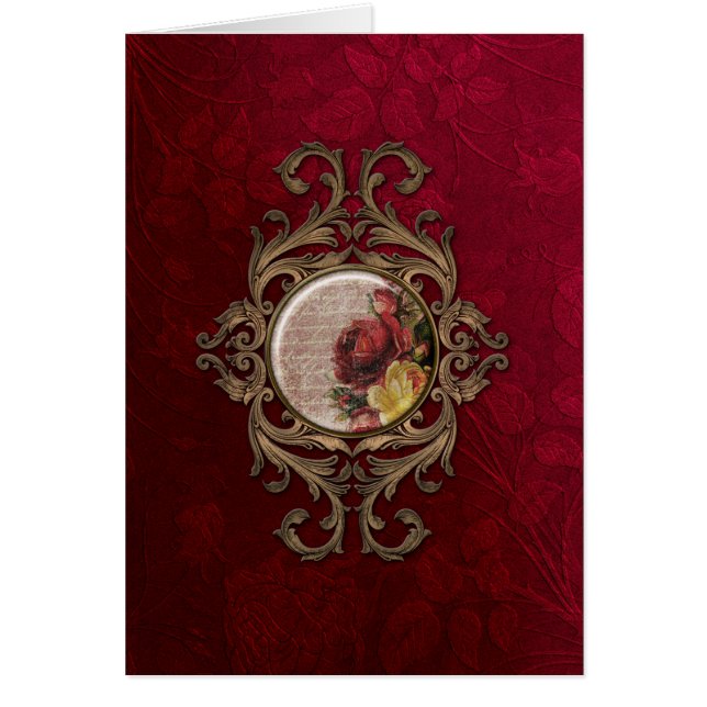 Vintag Verzierte Blume (Vorne)