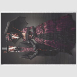 Vintag Viktorianisch 2 Pferde Entkopplung Seidenpapier