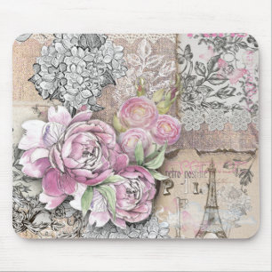 Vintag, viktorianisch, Collagen, rustikal, Shabby Mousepad