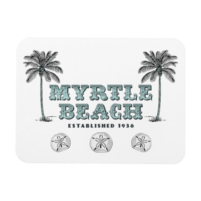 Vintag Viktorianisch Myrtle Beach South Carolina Magnet (Horizontal)