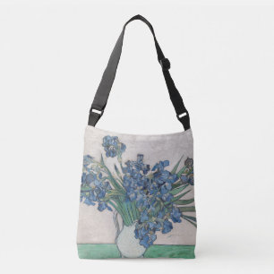 Vintag Vincent Van Gogh Irises Tragetaschen Mit Langen Trägern