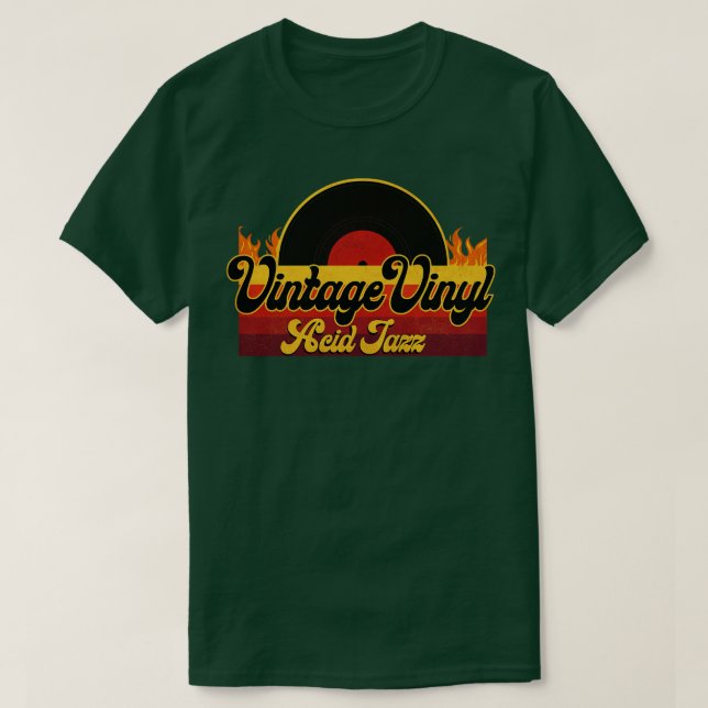 Vintag Vinyl Acid Jazz T-Shirt (Design vorne)