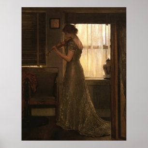 Vintag Violinist Poster