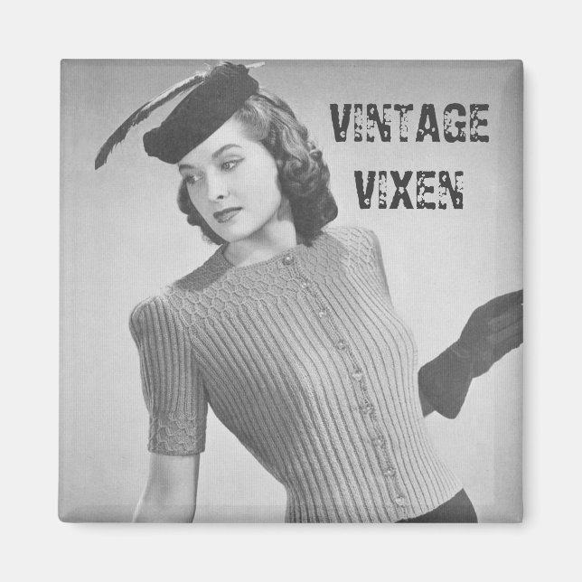 Vintag Vixen Magnet (Vorne)