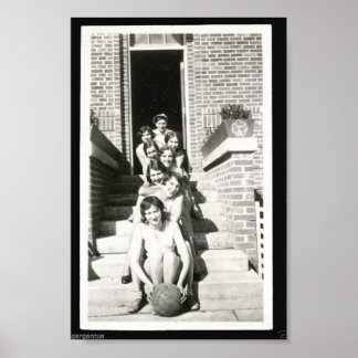 Vintag Volleyball Poster