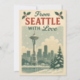 Vintag von Seattle mit Liebe Weihnachten