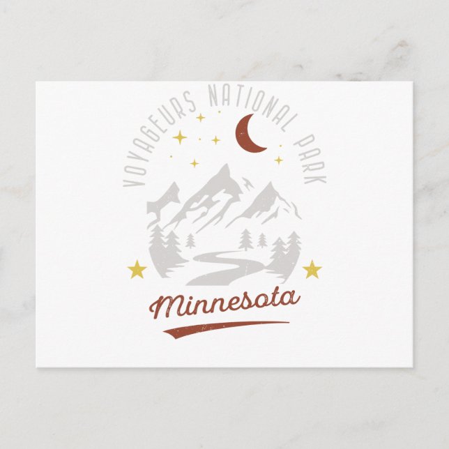 Vintag Voyageurs Nationalpark Minnesota Postkarte (Vorderseite)