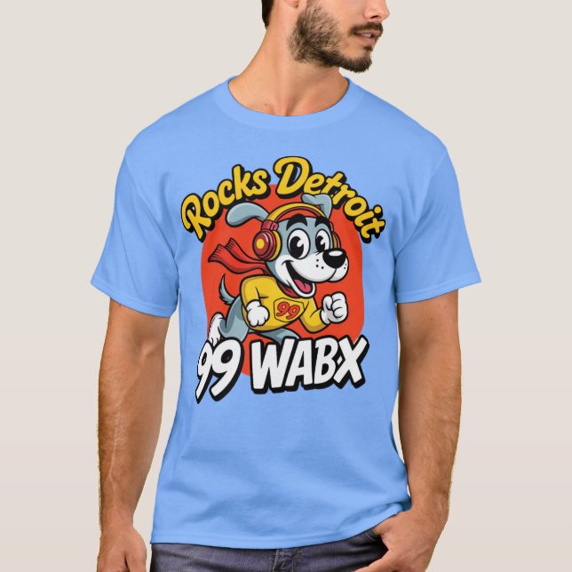 Vintag WABX 99 Detroit T-Shirt (Vorderseite)