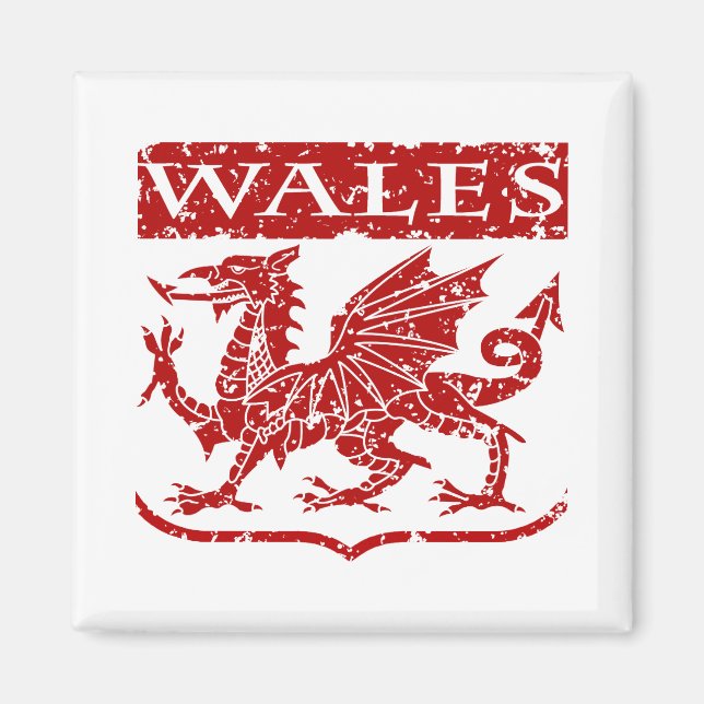 Vintag Wales Magnet (Vorne)