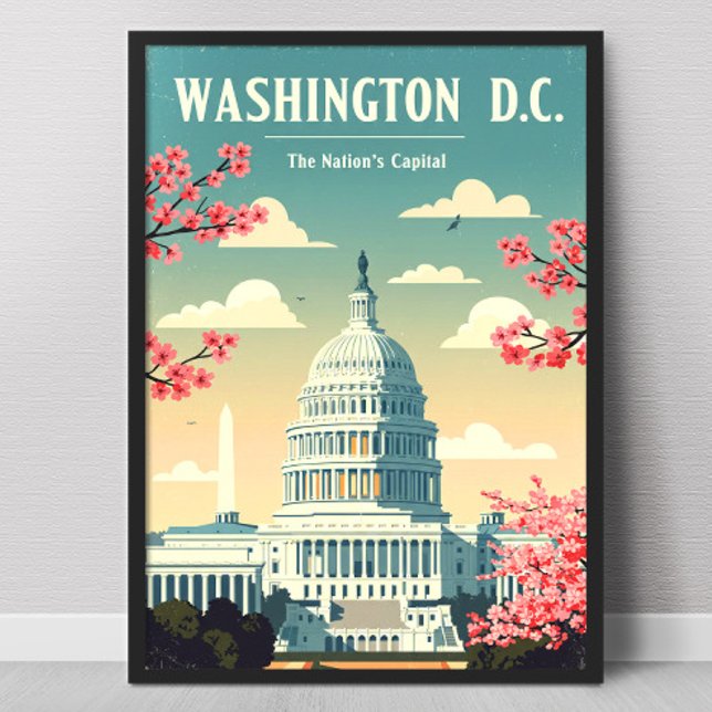 Vintag Washington D.C. Poster (Von Creator hochgeladen)