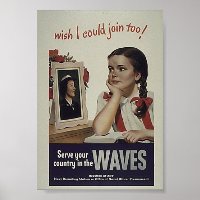 Vintag Waves Poster (Vorne)
