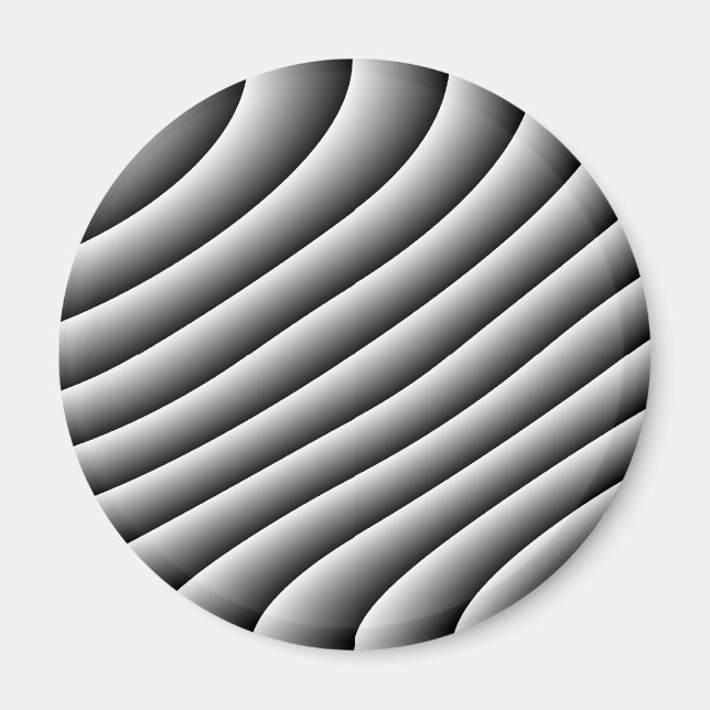 Vintag Wavy Lines Magnet (Vorne)