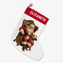 Vintag Weihnachten Großer Weihnachtsstrumpf