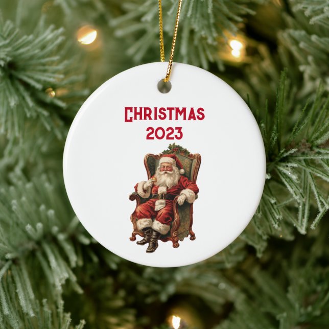 Vintag Weihnachten Keramik Ornament (Baum)