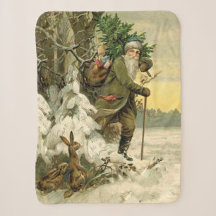 Vintag Weihnachten Viktorianischer Urlaub Sherpadecke