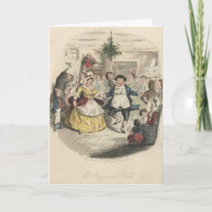 Vintag - Weihnachtsfreuden im Ball von Fizziwig, Feiertagskarte