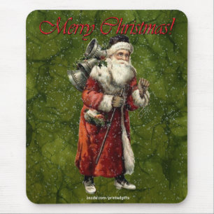 Vintag Weihnachtsgeschenk und Schnee Frohe Weihnac Mousepad