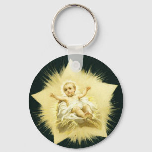 Vintag *Weihnachtsstern * Kinderbuch Jesus Design Schlüsselanhänger