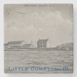 Vintag West Island, Sakonnet - Little Compton, RI Steinuntersetzer