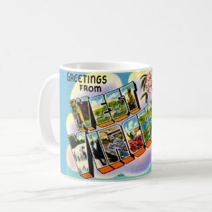 Vintag West Virginia Gruß Kaffeetasse