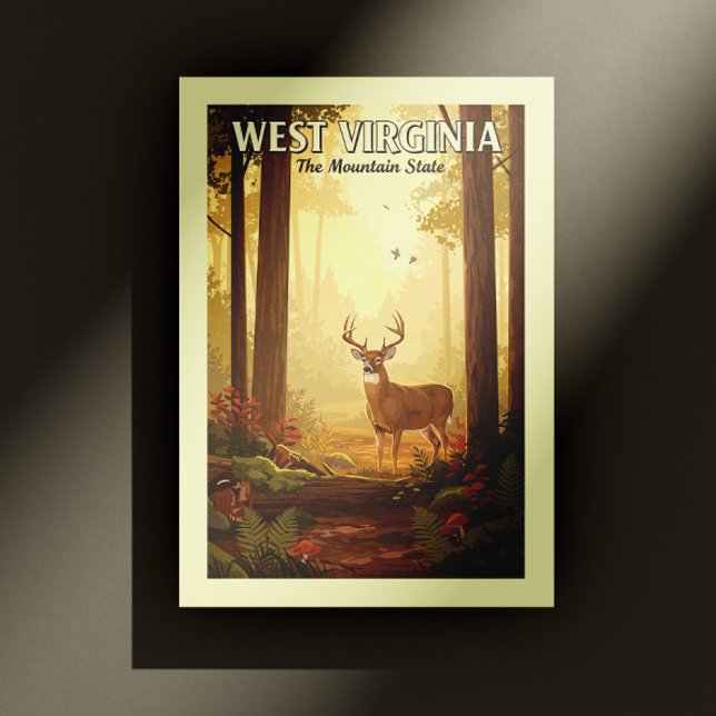 Vintag West Virginia Postkarte (Von Creator hochgeladen)